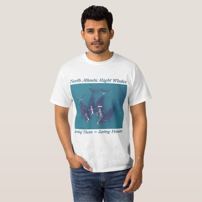North Atlantic Right Whales by RoseWrites T-Shirt (Front Full)