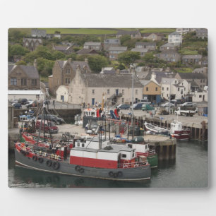 North Atlantic waterfront port of Stromness Plaque
