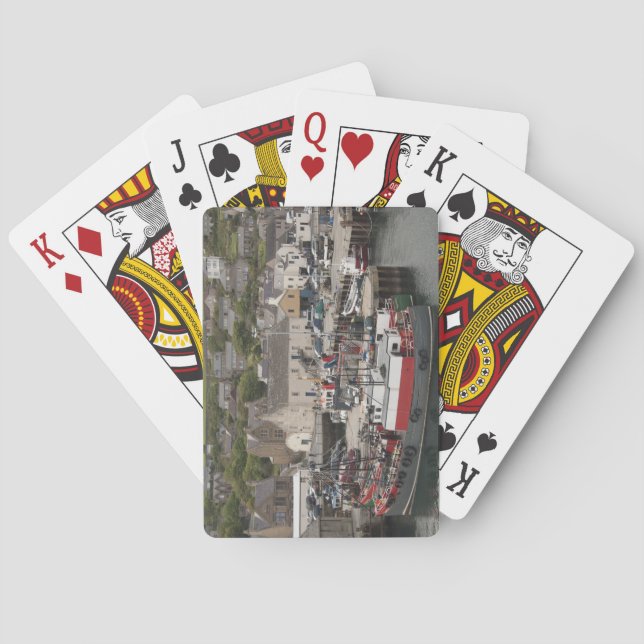 North Atlantic waterfront port of Stromness Playing Cards (Back)