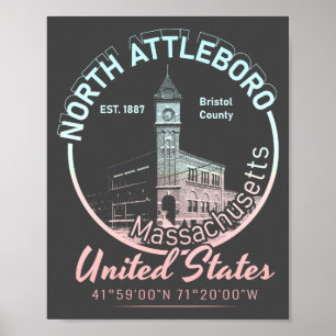 NORTH ATTLEBORO - MASSACHUSETTS POSTER