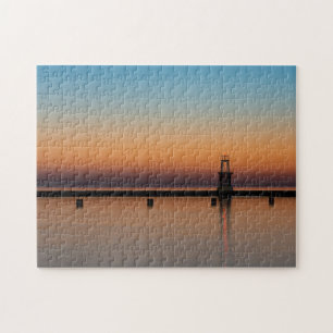 North Ave Lighthouse Sunrise Jigsaw Puzzle