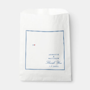 North Beach Maryland Thank You Wedding Favour Bags