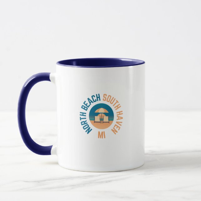 North Beach South Haven Michigan Coffee Mug (Left)