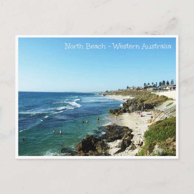 North Beach Western Australia Postcard (Front)