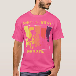 North-Bend Or Distressed Mountain Hiking And Climb T-Shirt