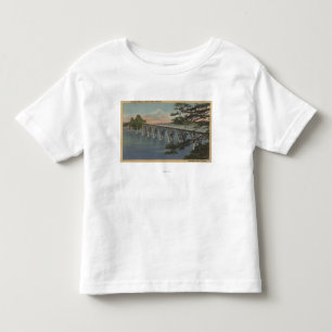 North Bend, Oregon - Coos Bay Bridge View Toddler T-Shirt