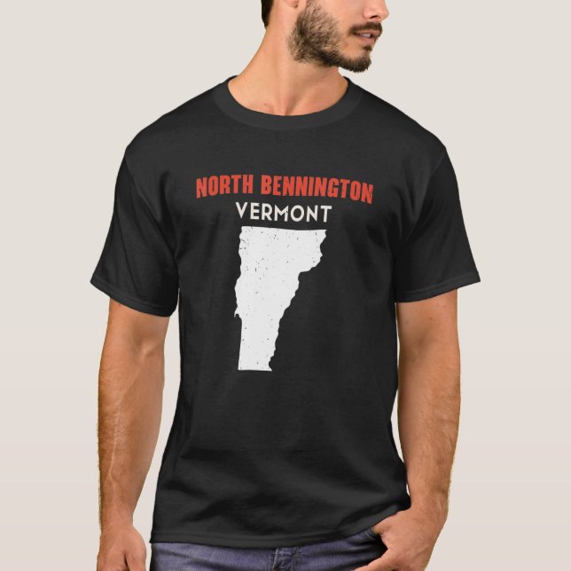 North Bennington Vermont USA State America Travel  T-Shirt (Front)
