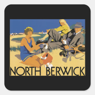 North Berwick Square Sticker