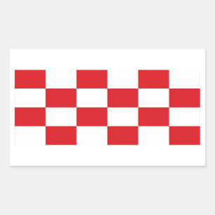 North Brabant Flag Netherlands country region Rectangular Sticker