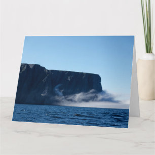 North Cape cliffs Norway greetings card