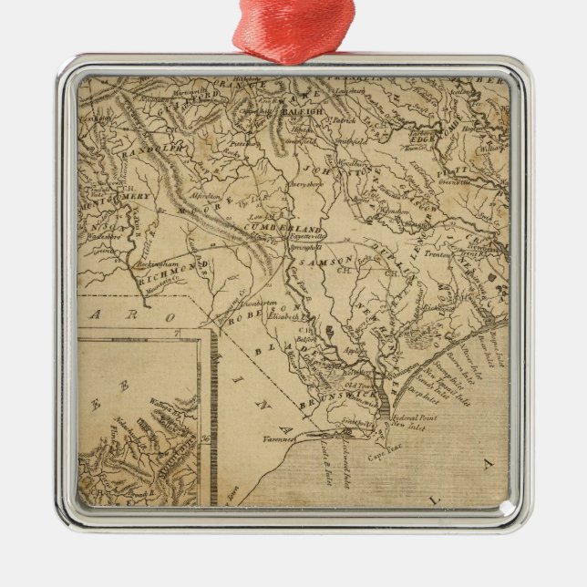 North Carolina 10 Metal Tree Decoration (Front)