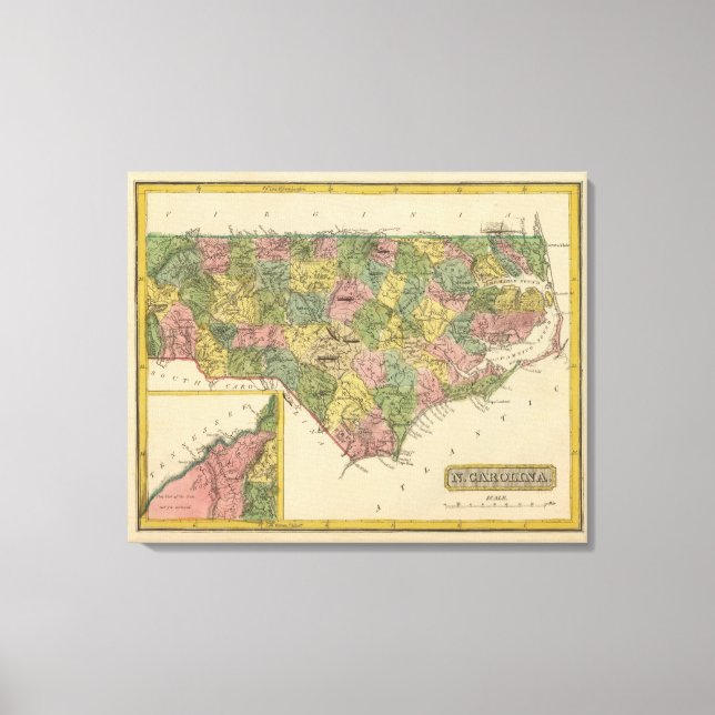 North Carolina 2 Canvas Print (Front)