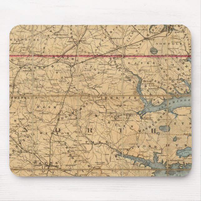 North Carolina 2 Mouse Mat (Front)