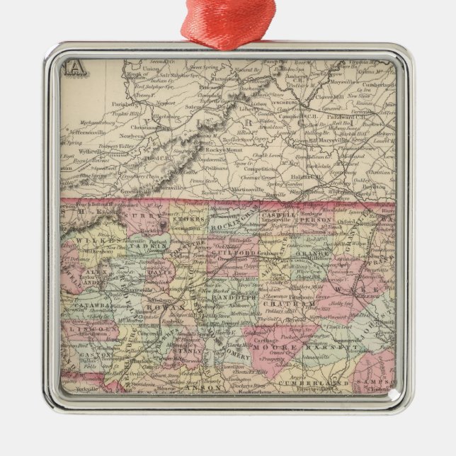 North Carolina 3 Metal Tree Decoration (Front)