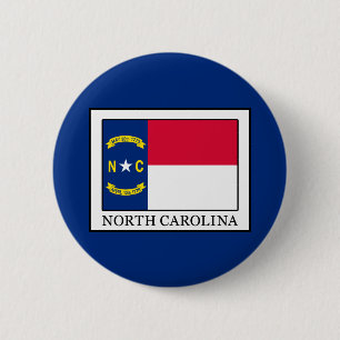 North Carolina 6 Cm Round Badge