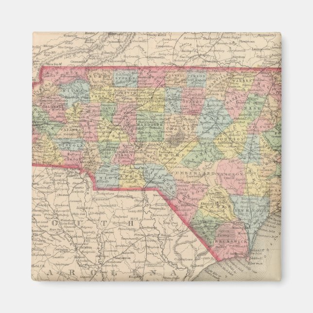 North Carolina 8 Magnet (Front)