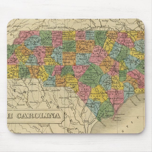 North Carolina 9 Mouse Mat (Front)