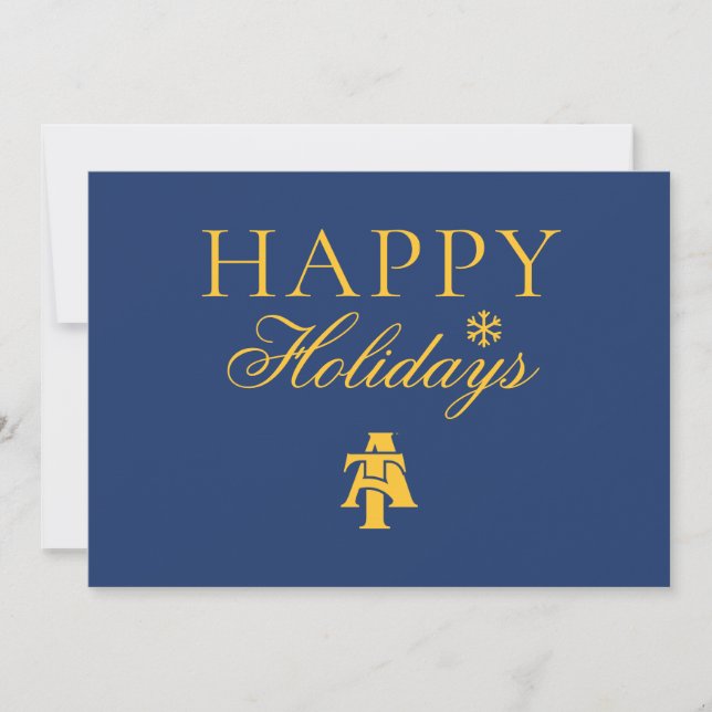 North Carolina A&T State University | A Logo 2 Holiday Card (Front)