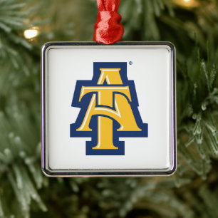 North Carolina A&T State University   A Logo 2 Metal Tree Decoration