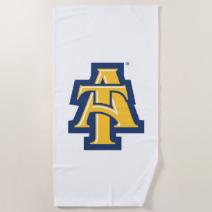 North Carolina A&T State University   A Logo Beach Towel