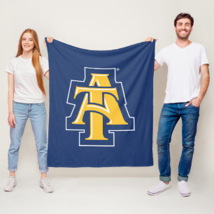 North Carolina A&T State University   A Logo Fleece Blanket