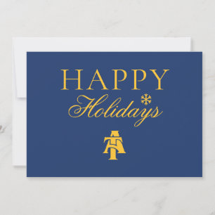 North Carolina A&T State University A Logo Holiday Card