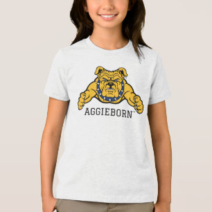 North Carolina A&T State University   Bulldog Tri-Blend Shirt