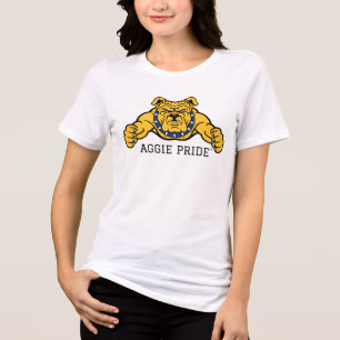North Carolina A&T State University Bulldog Tri-Blend Shirt