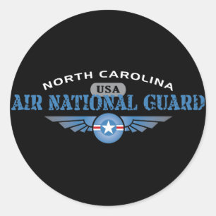 North Carolina Air National Guard Classic Round Sticker