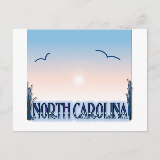 North Carolina Airbrush Sunset Postcard (Front)
