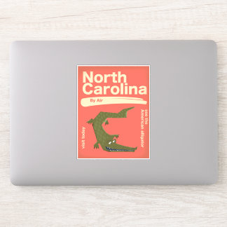 north Carolina Alligator travel poster