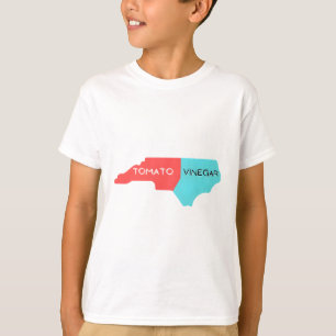 North Carolina BBQ barbeque map T-Shirt
