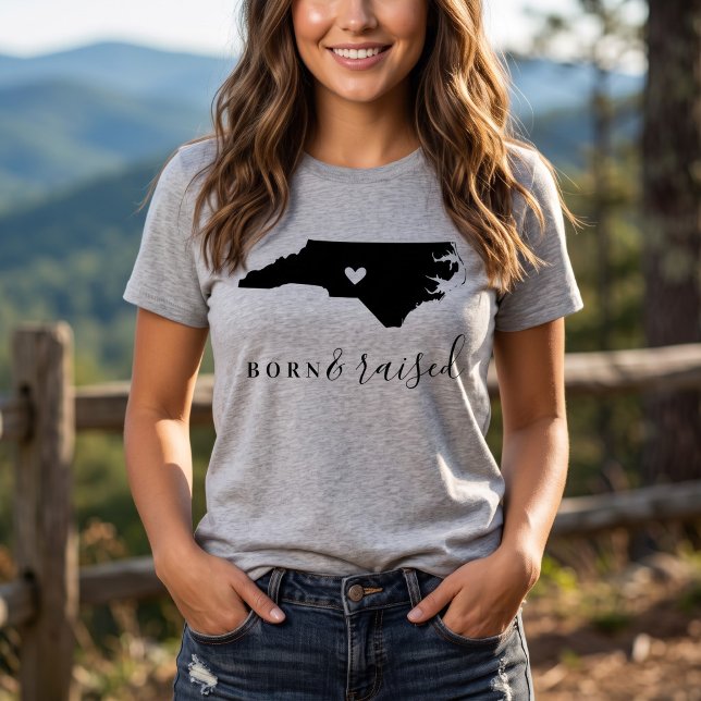 North Carolina Born and Raised State Tee (Creator Uploaded)