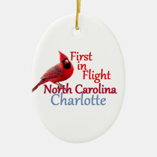 NORTH CAROLINA CERAMIC TREE DECORATION