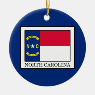North Carolina Ceramic Tree Decoration