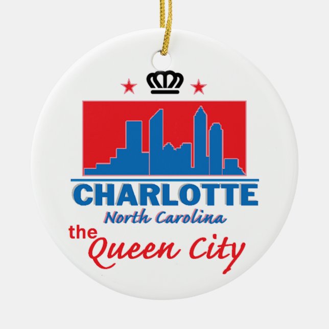 NORTH CAROLINA CERAMIC TREE DECORATION (Front)