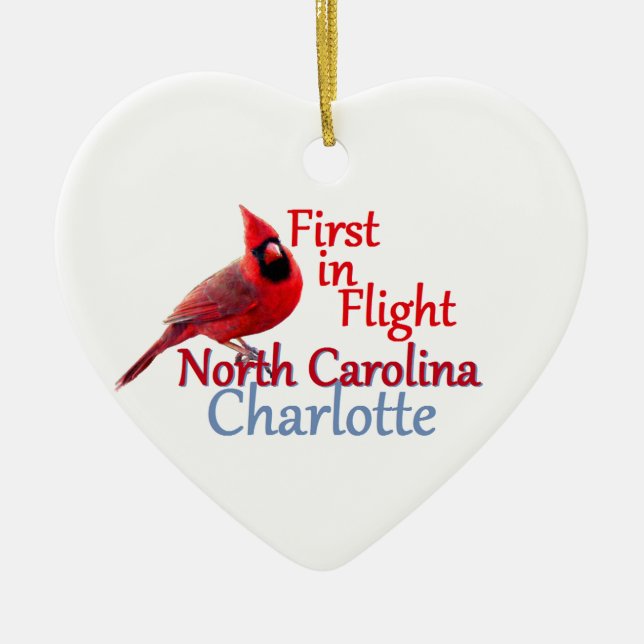 NORTH CAROLINA CERAMIC TREE DECORATION (Front)
