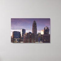 North Carolina, Charlotte, elevated view