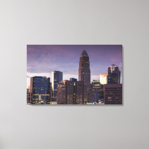 North Carolina, Charlotte, elevated view Canvas Print