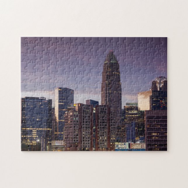 North Carolina, Charlotte, elevated view Jigsaw Puzzle (Horizontal)