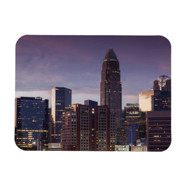 North Carolina, Charlotte, elevated view Magnet (Horizontal)