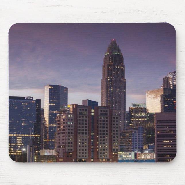 North Carolina, Charlotte, elevated view Mouse Mat (Front)