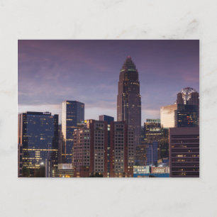 North Carolina, Charlotte, elevated view Postcard
