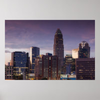 North Carolina, Charlotte, elevated view