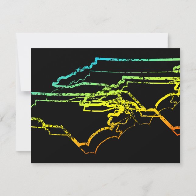north carolina chill blur invitation (Front)