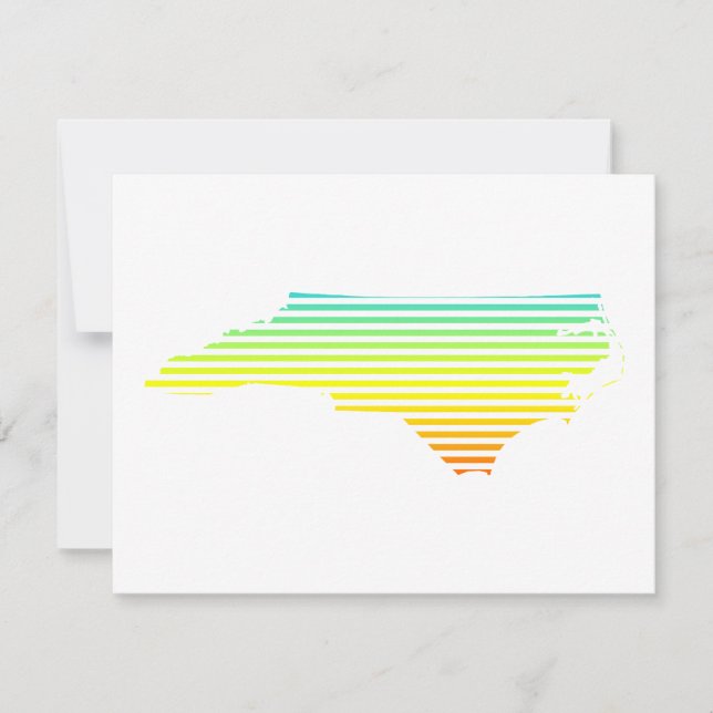 north carolina chill fade invitation (Front)