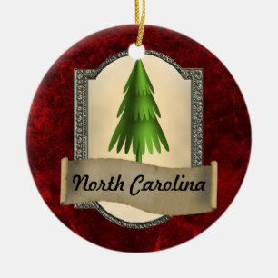 North Carolina Christmas Ornament