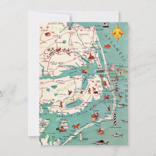 North Carolina Coast Moving Announcement (Front)