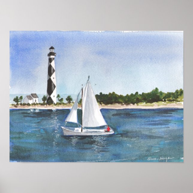 North Carolina Coastline Print (Front)