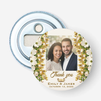 North Carolina Dogwood Wedding Bottle Opener